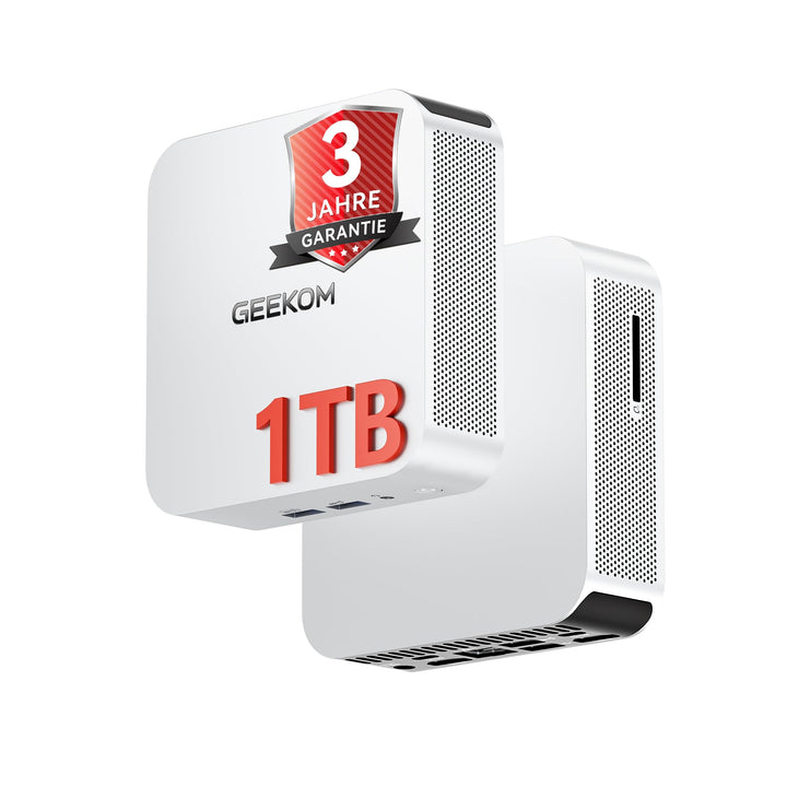 GEEKOM Mini PC A5 Pro 2026 Edition mit AMD Ryzen 5 7530U, 1TB SSD 16GB RAM(Deckt 95% der Nutzer ab)