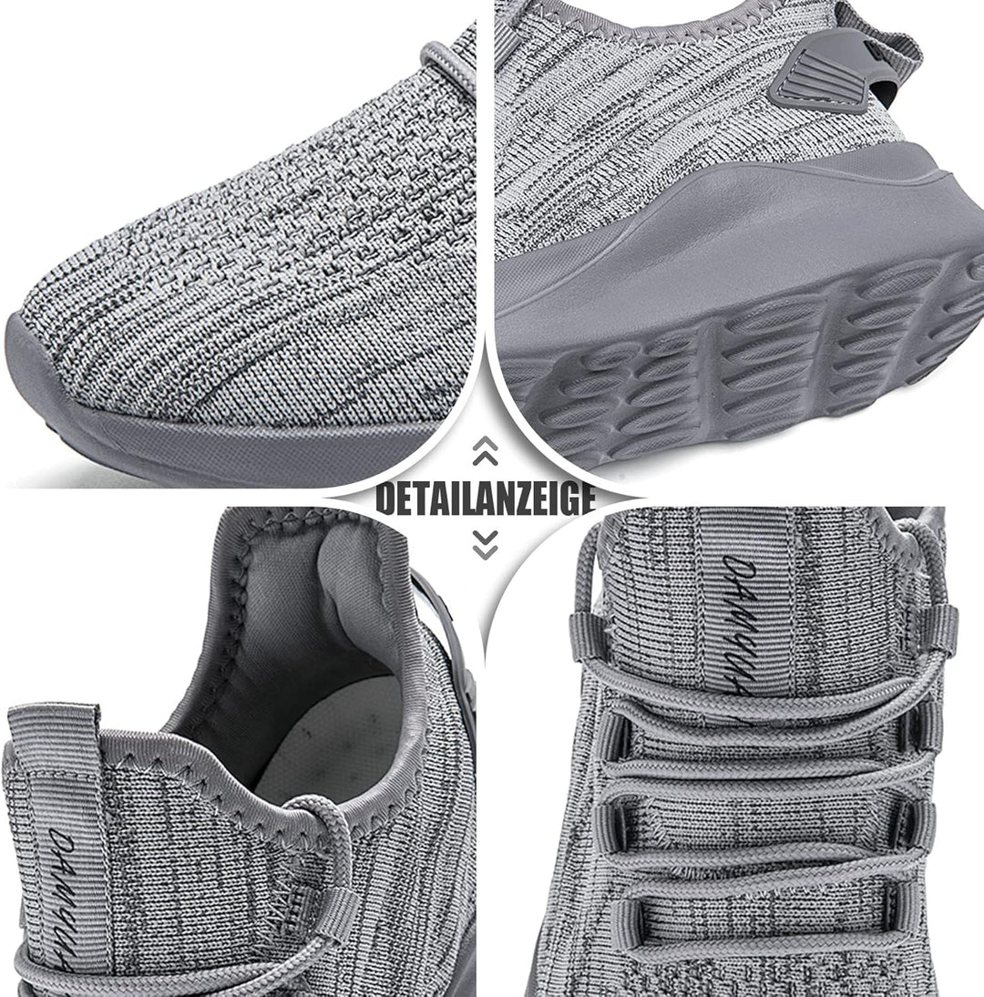 Herren Sportschuhe Laufschuhe Turnschuhe Schuhe Strassenlaufschuhe Tennisschuhe Sneaker 41 EU Grau,