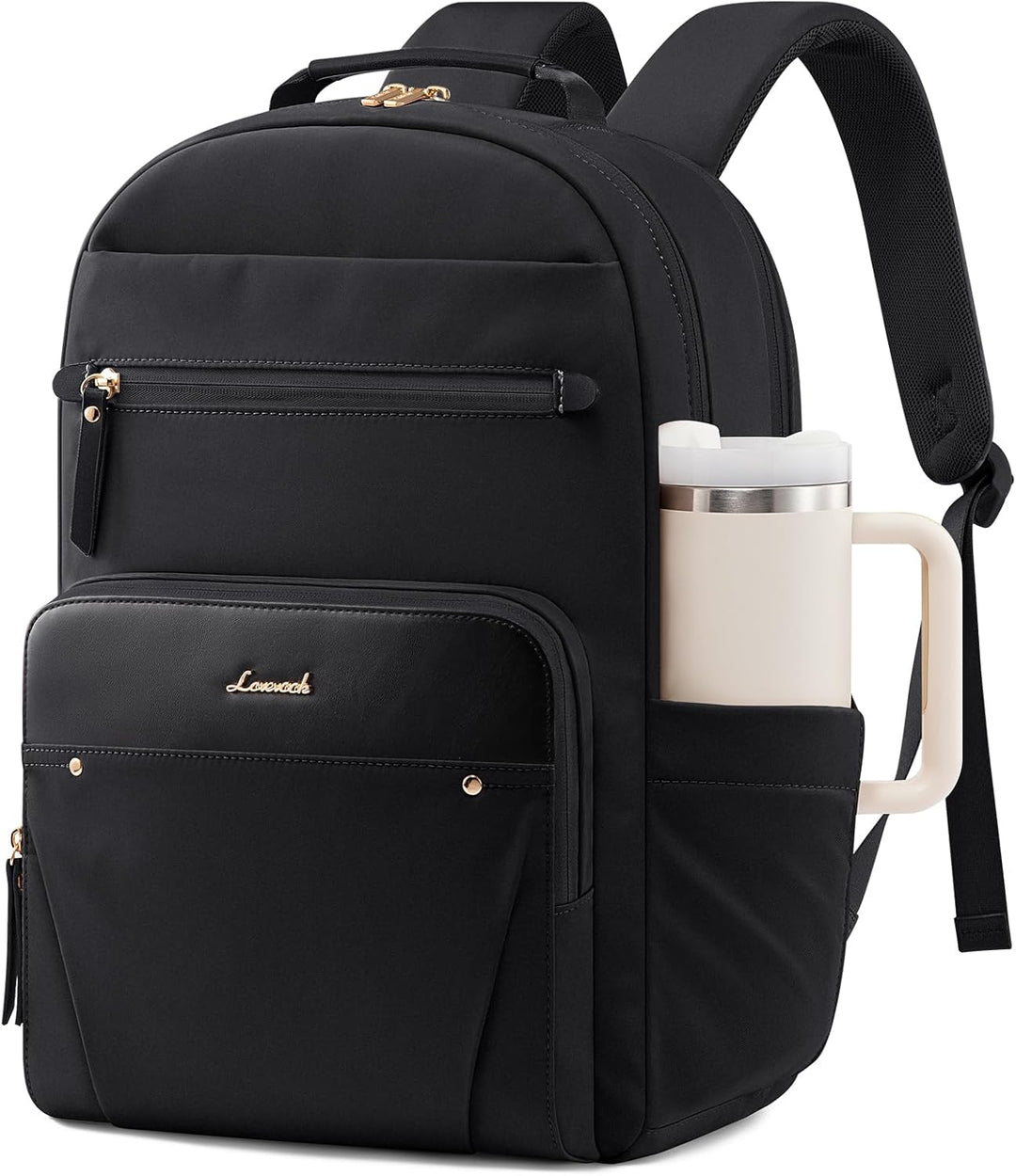 LOVEVOOK Laptop Rucksack Damen, Wasserdicht 15,6 Zoll Arbeitsrucksack Schulrucksack Teenager für Gro