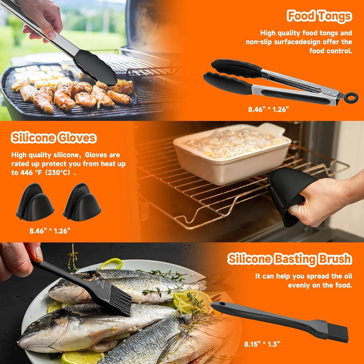 Ninja Heissluftfritteuse Zubehör,Ninja Airfryer Zubehör,10.4L and 2×5.2L Silikonform Und anderen Air