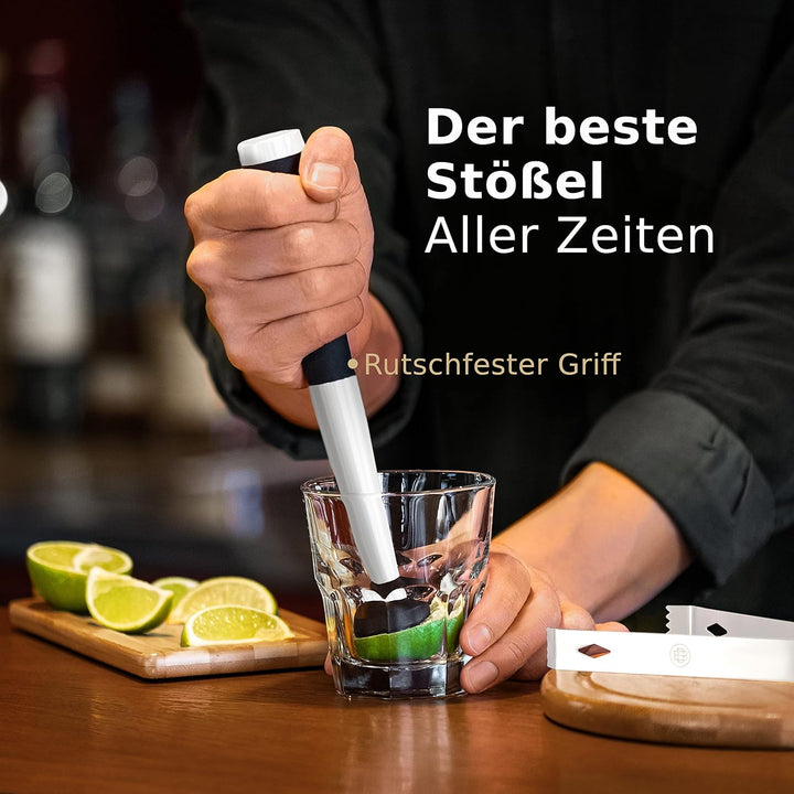 BarDeluxe® Cocktail Set 12-teilig, Barkeeper Set, Cocktail Mixer Set | 750ml Cocktailshaker Edelstah