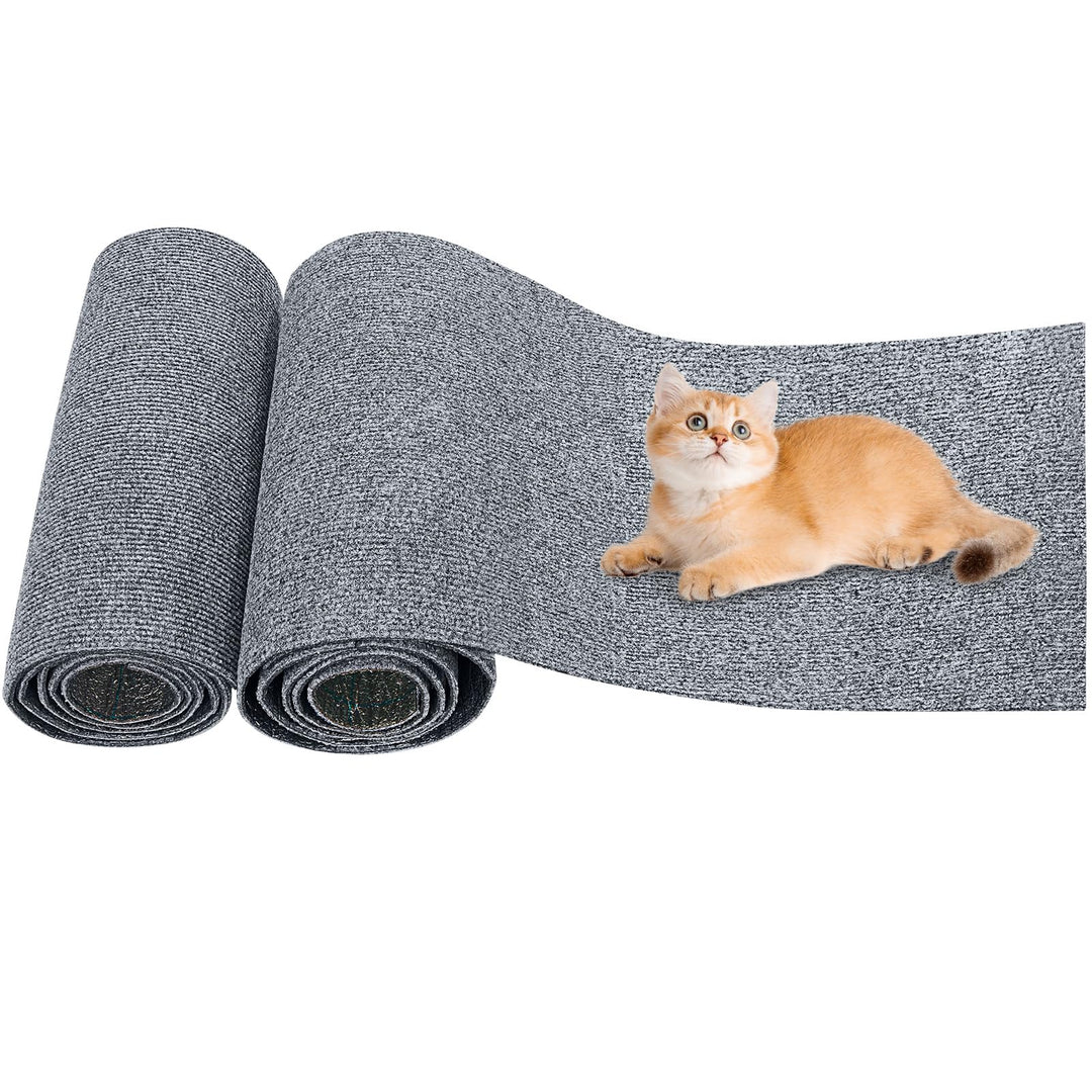 2 Stück Kratzmatte Selbstklebend, 200cmx40cm Kratzschutz Sofa Katze, Trimmbare Kratzschutz Wand, DIY