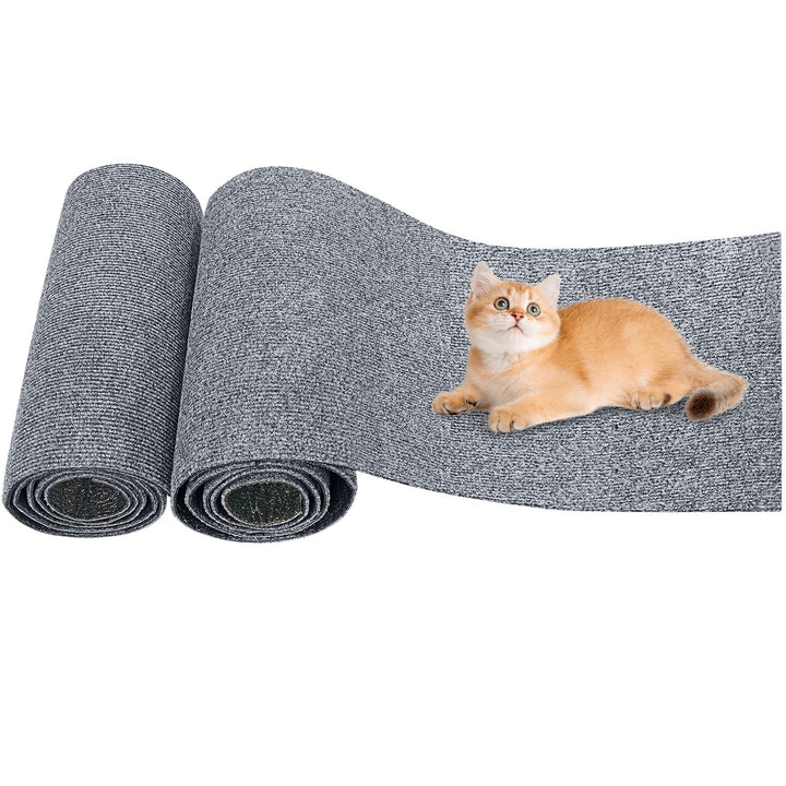 2 Stück Kratzmatte Selbstklebend, 200cmx40cm Kratzschutz Sofa Katze, Trimmbare Kratzschutz Wand, DIY