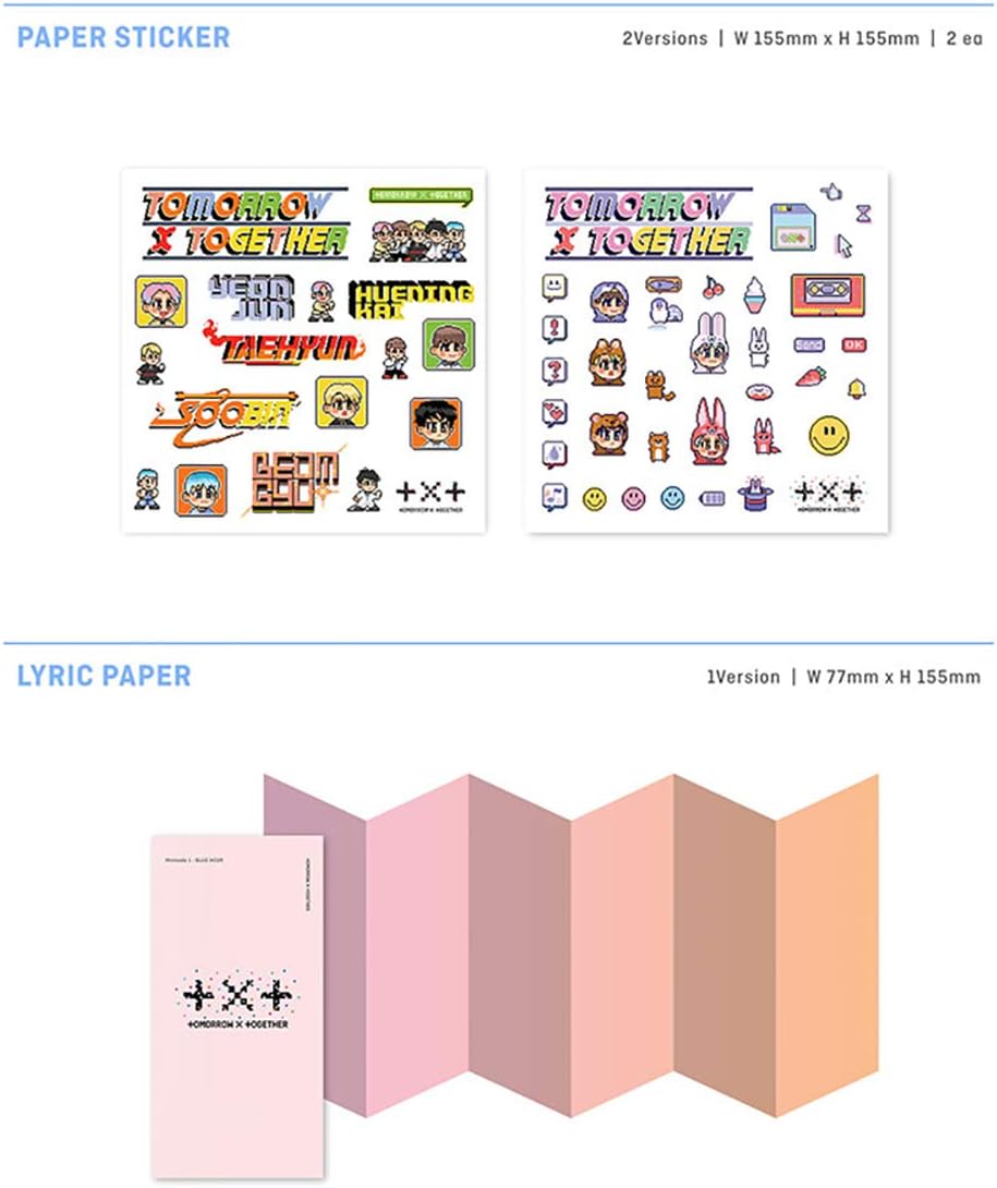 TXT Tomorrow X Together Minisode1 : Blue Hour Album (AR Version) CD+Poster+Photobook+Paper Sticker+L