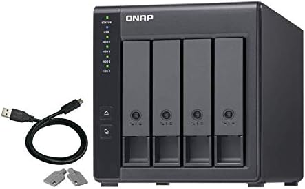 QNAP TR-004 4 Bay Desktop NAS Expansion - Optional Use as a Direct-Attached Storage Device