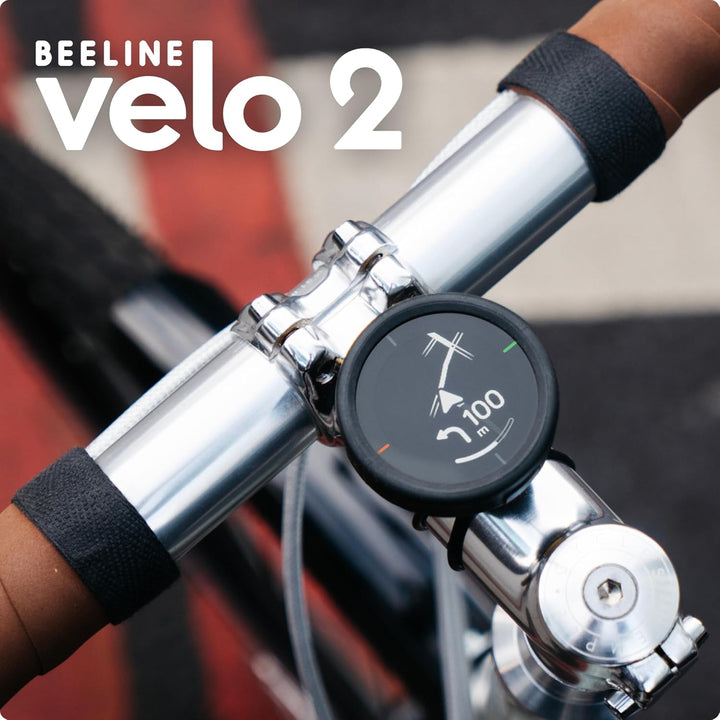 Beeline Velo 2 Navigationsgerät Ø46,4mm für Fahrrad + universelle Lenkerhalterung | Fahrrad