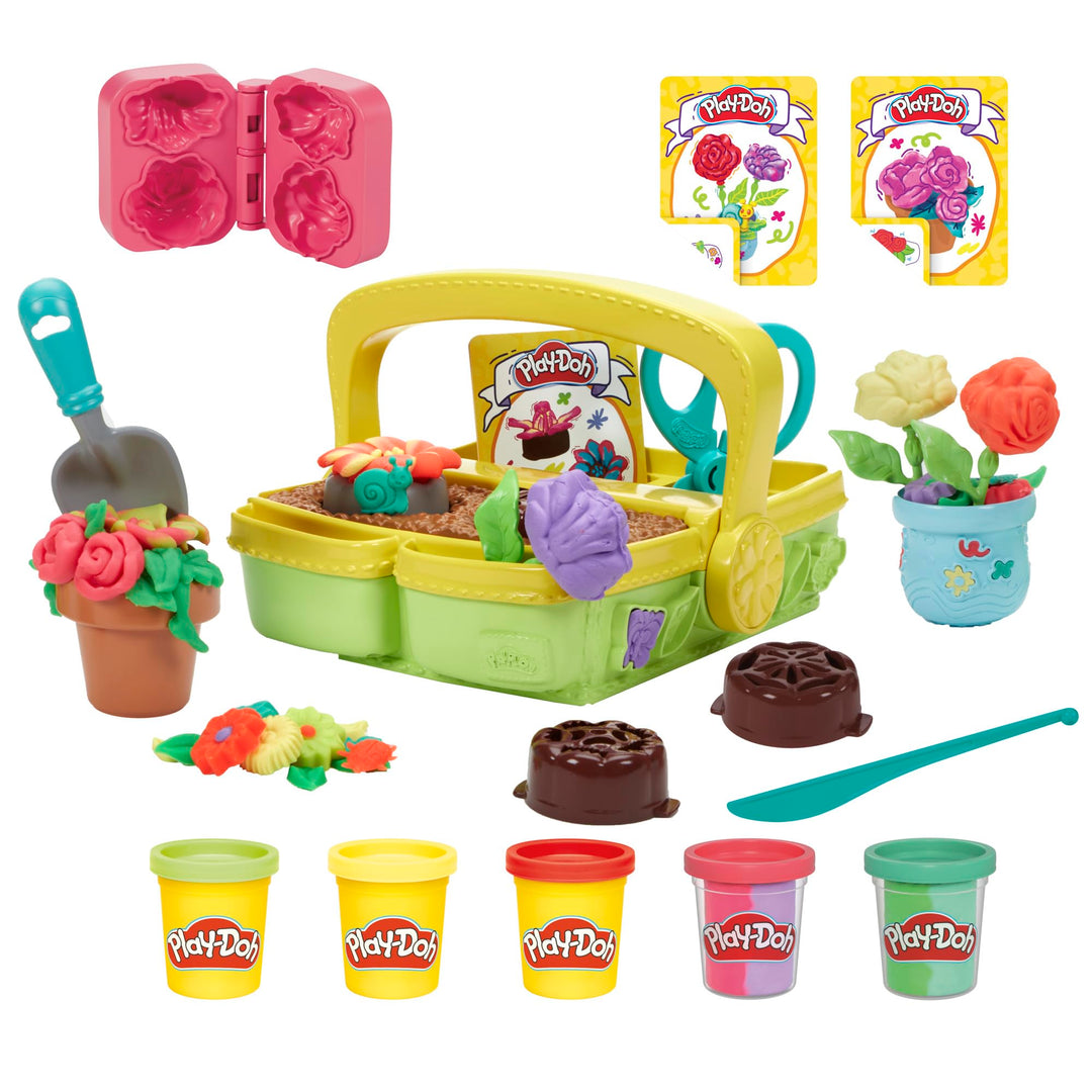 Play-Doh Bunter Blumenspass Spielset – kreatives Bastelset für Mädchen und Jungen ab 3 Jahren für fa