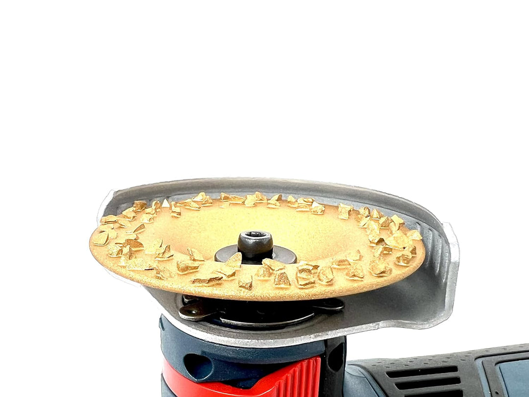 WELLERWERKZEUGE | 3er Set Raspelscheibe Schleifscheibe 76x10 Holz Hufbearbeitung für mini akku Winke