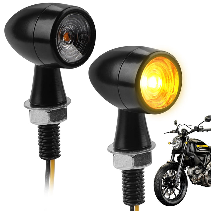 2 x Metall Motorrad LED Blinker 12V LED Universal Motorrad Blinker Universal für die meisten Motorrä