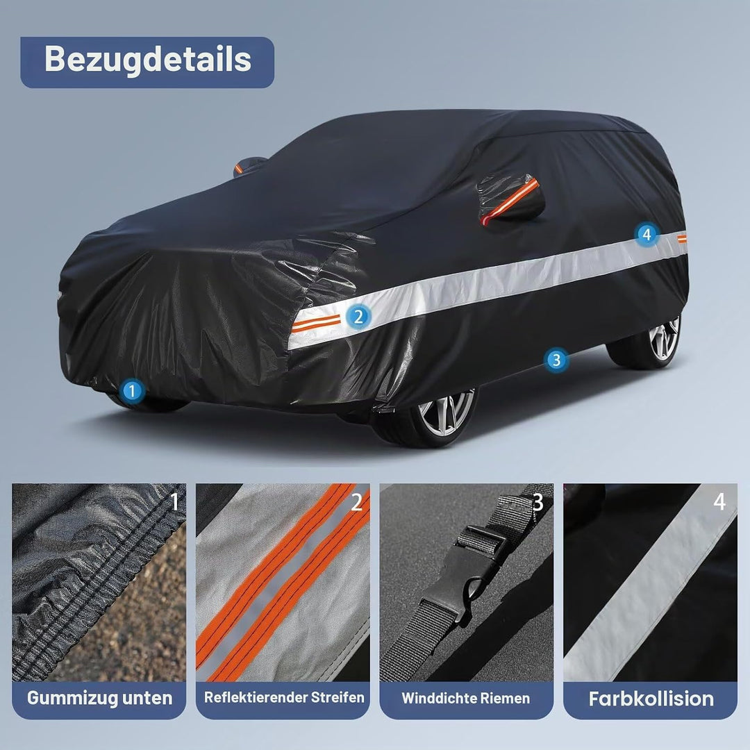Autoabdeckung SUV Passend für Ford Kuga（2008-2026） 10 Schichten Vollgarage Auto Abdeckplane 100% Was