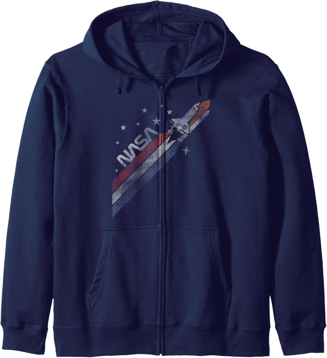 NASA Shuttle Take-Off Stripes Vintage Kapuzenjacke