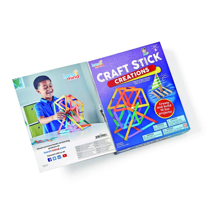 Learning Resources Basteln mit Bastelstäbchen, 10 naturwissenschaftliche Experimente, Aktivitätsbuch