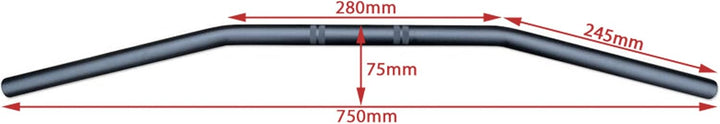 Motorrad Lenker Widerstand Stange 7/8" 22mm Für Streetfighter Scrambler Massgefertigt Fahrrad Flach