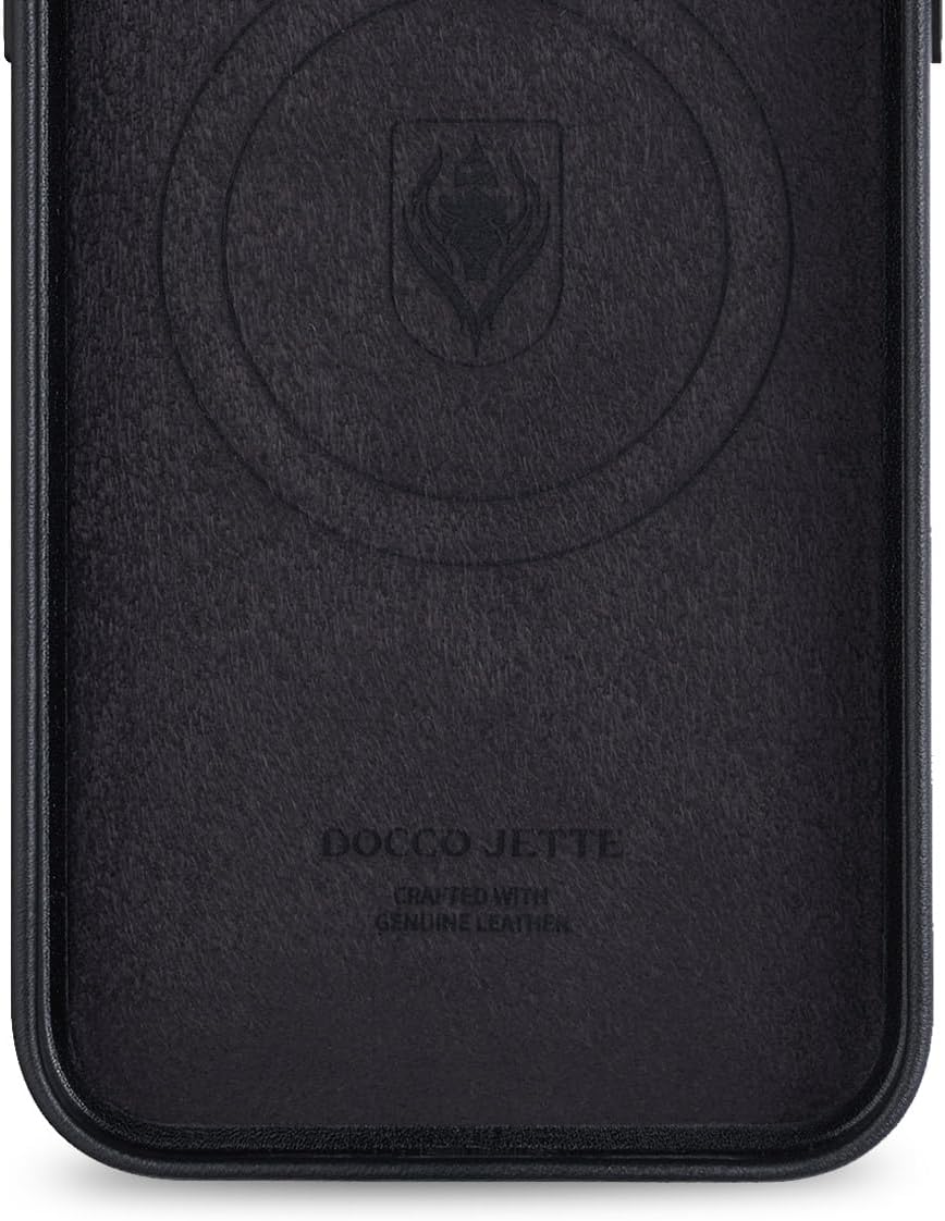 Docco Jette entworfen für iPhone 14 Pro Max Lederhülle, Handgefertigte Echtlederhülle für iPhone 14