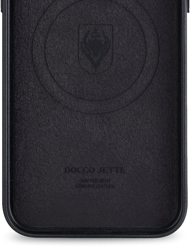 Docco Jette entworfen für iPhone 14 Pro Max Lederhülle, Handgefertigte Echtlederhülle für iPhone 14