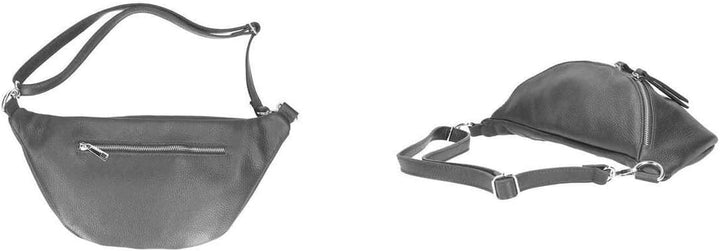 Made in Italy OBC DAMEN SET Gürteltasche + Schultergurt LEDER Crossbody Hüfttasche Bauchtasche Umhän