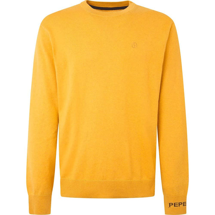 Pepe Jeans Andre Crew Neck Herren Langärmlig, 097ochre Yellow, Large