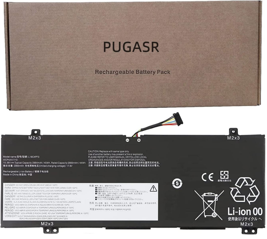 PUGASR L18C4PF3 Laptop Akku Kompatibel mit Lenovo ideapad C340-14API 14IML 14IWL S540-14API 14IML 14