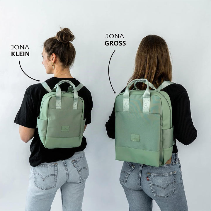 Johnny Urban Rucksack Damen Klein Grün - Jona Small - Stylischer Kleiner Mini Cityrucksack mit Table