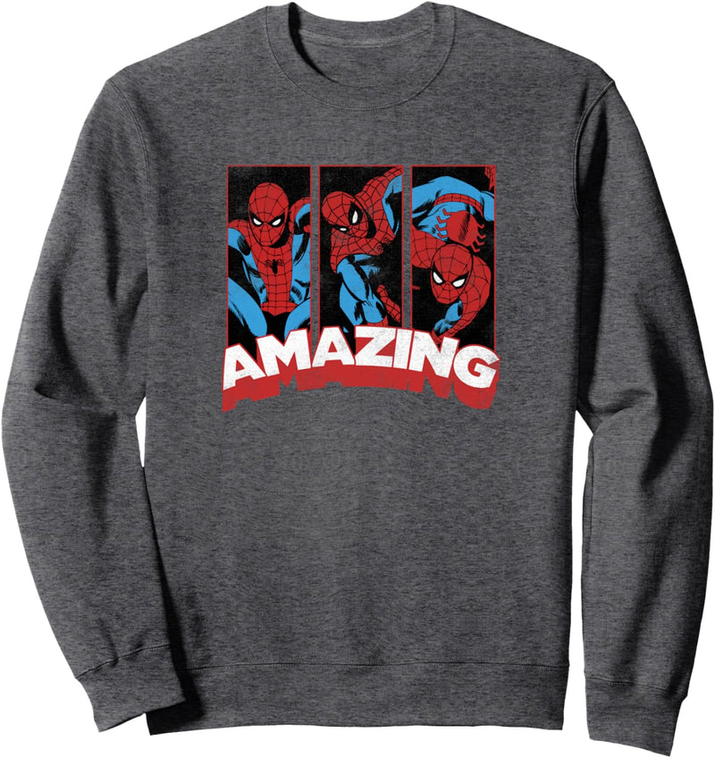 Marvel Spider Man Amazing Comic Poses Sweatshirt