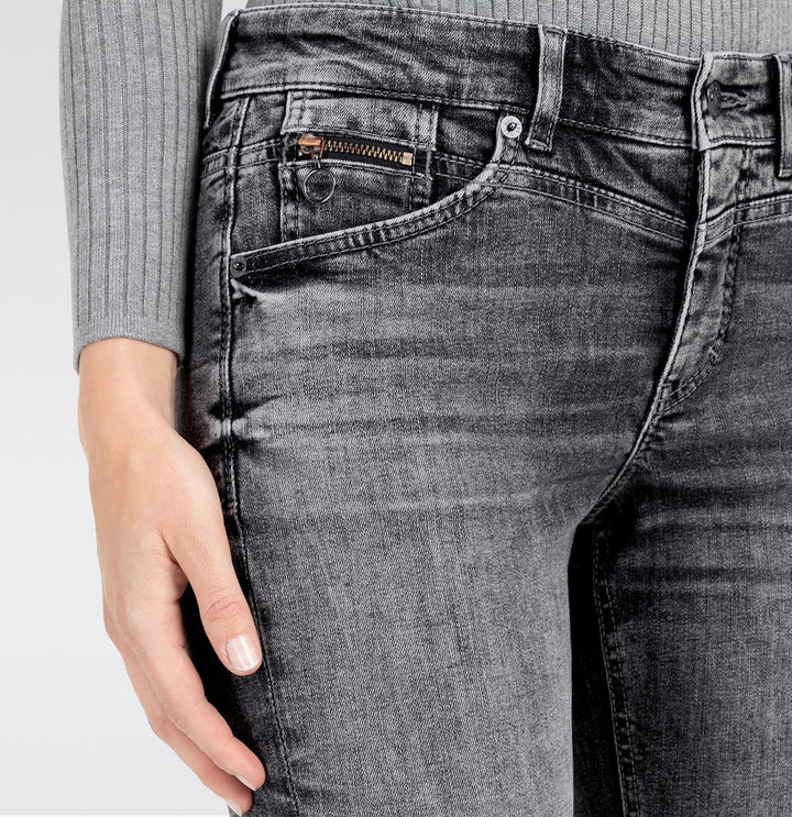 Mac - Damen 5-Pocket Jeans, Rich Slim (5755-90-0389L) 32W / 28L Anthracite Wash (D911), 32W / 28L An