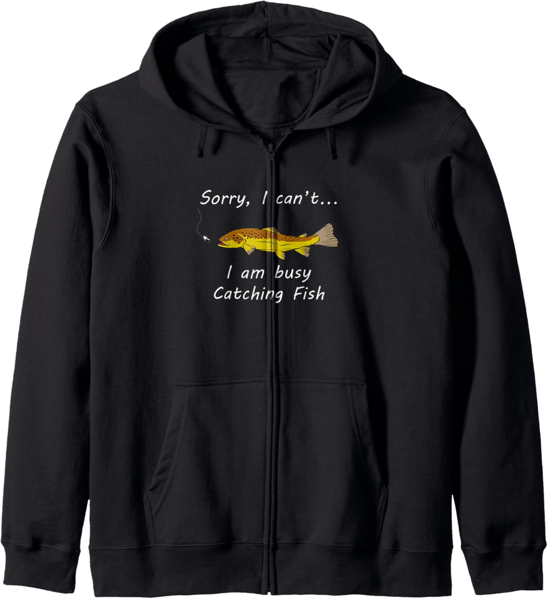 Angler Fliegenfischen Hobby Sport Fangen Forelle Kapuzenjacke