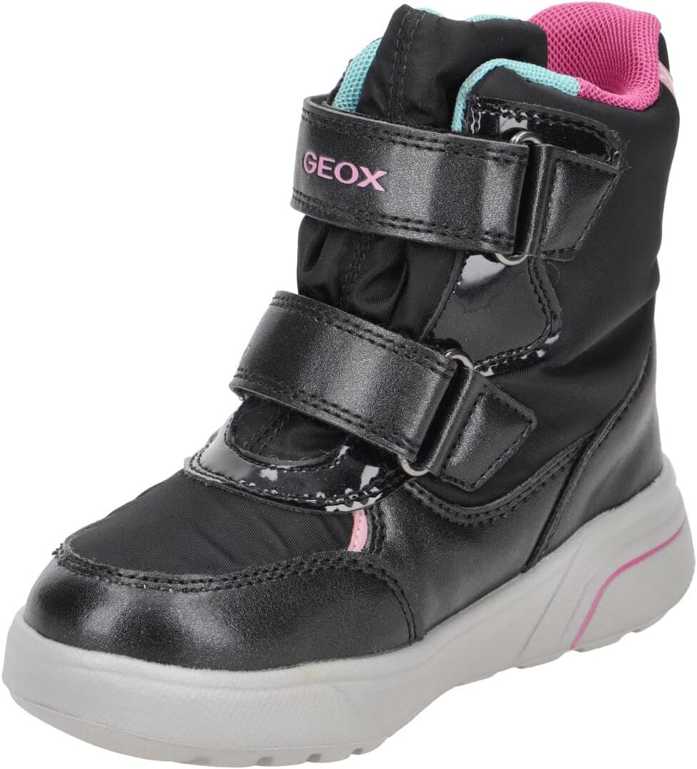 Geox Mädchen J Sveggen Girl B ABX Stiefeletten 27 EU Black Multicolor, 27 EU Black Multicolor