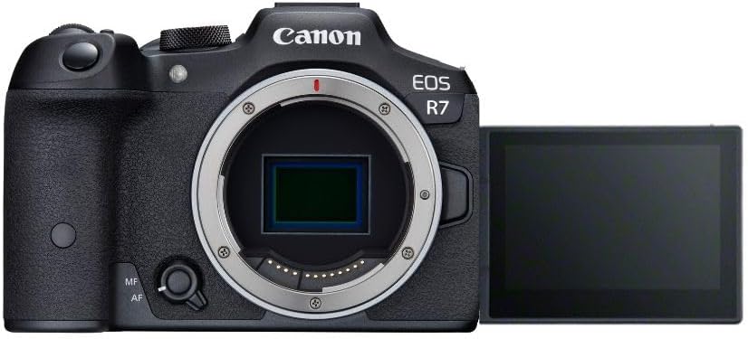 Canon EOS R7 Kamera spiegellose Camera (DSLR Upgrade, Hybridkamera, 4K/30p Videoaufnahmen, bis zu 15