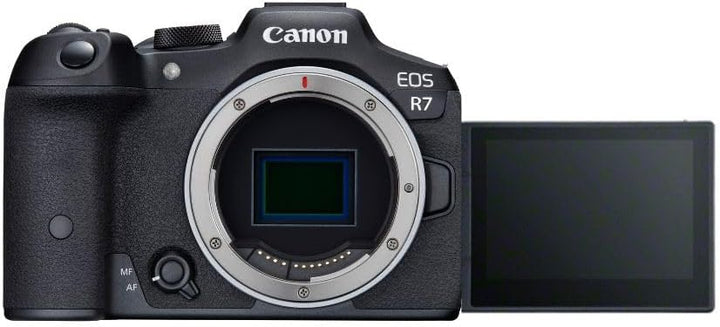 Canon EOS R7 Kamera spiegellose Camera (DSLR Upgrade, Hybridkamera, 4K/30p Videoaufnahmen, bis zu 15