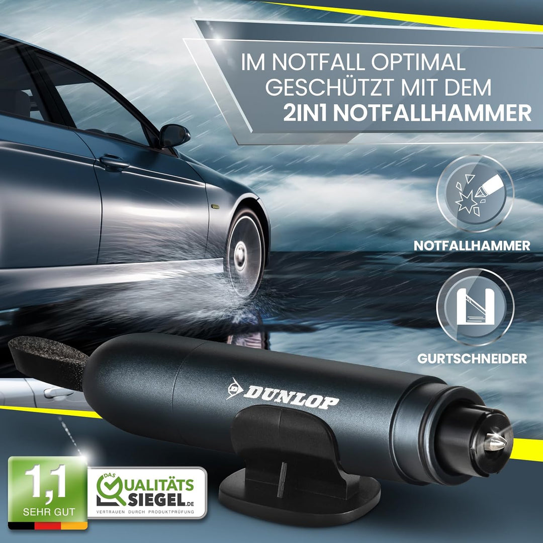 Dunlop Automotive Gurtschneider Notfallhammer-Marken Notfall Hammer mit Testglas zum Üben-Zerstört i