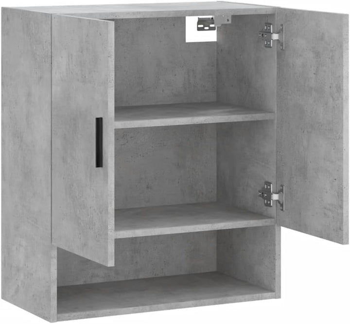Wandschrank Betongrau 60x31x70 cm Holzwerkstoff Hängeschrank Badschrank Langlebiges Material Widerst