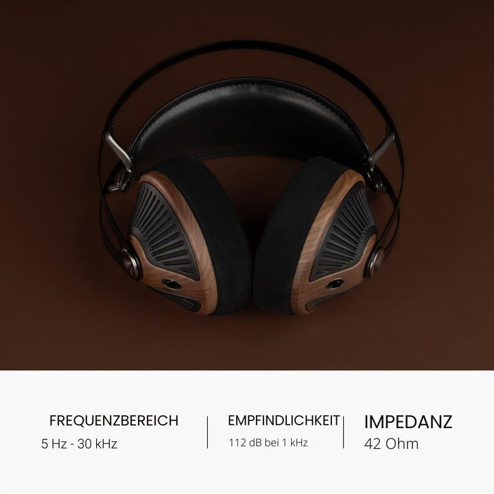 MEZE AUDIO 105 Silva Kabelgebundene Over-the-Ear-Kopfhörer, leicht, audiophil, offene Rückseite, 50