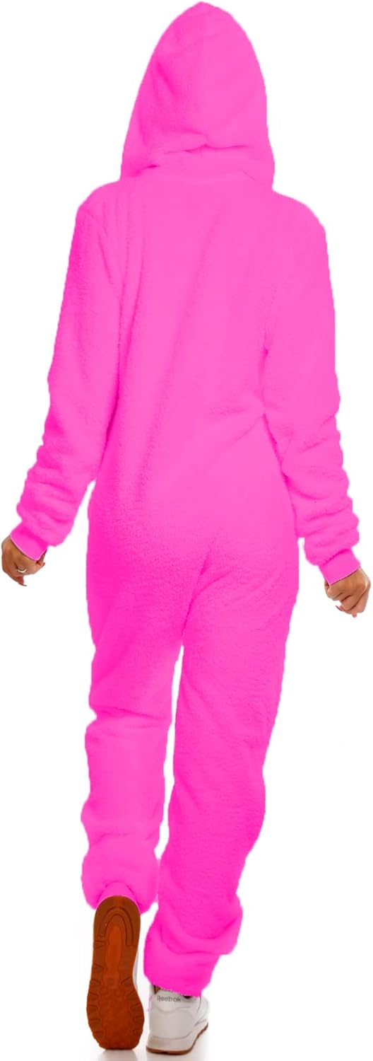 Crazy Age Teddyfleece Teddyfell Jumpsuit flauschig und kuschelig weich warm Einteiler Ganzkörperanzu