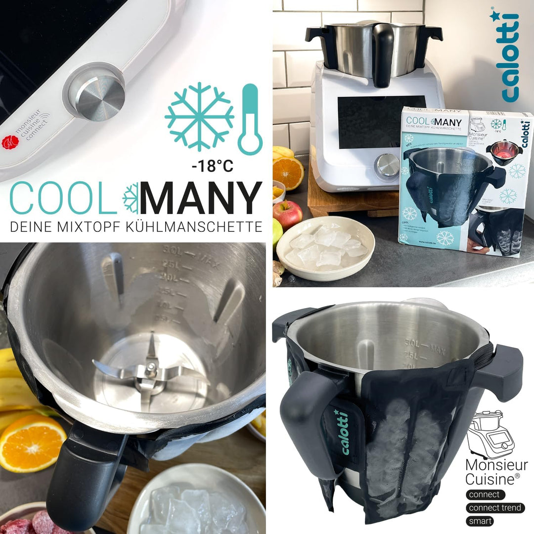 Calotti® Cool Many Black Deine Kühlmanschette für den Monsieur Cuisine Connect und Smart. Einfach um
