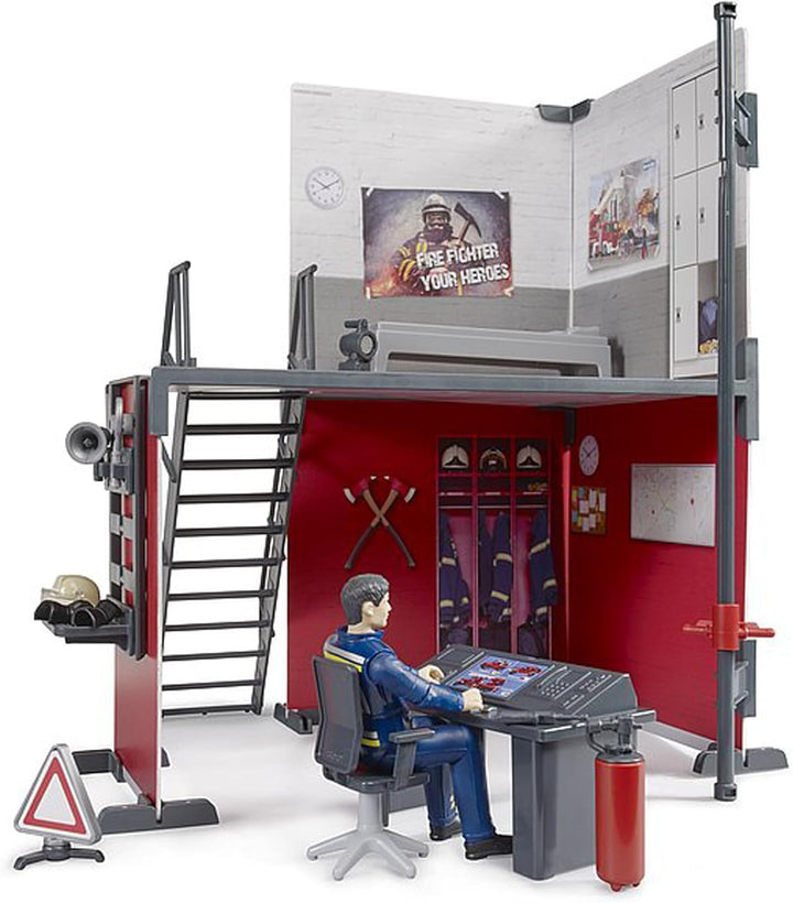 Bruder BWorld Brandweerkazerne met brandweerman