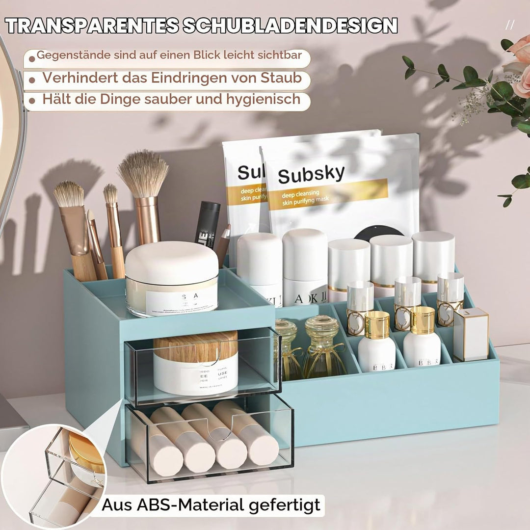 Subsky Make up Organizer mit Schubladen, Multifunktion Schminktisch Organizer Einfache Aufbewahrung
