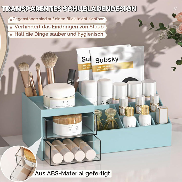 Subsky Make up Organizer mit Schubladen, Multifunktion Schminktisch Organizer Einfache Aufbewahrung