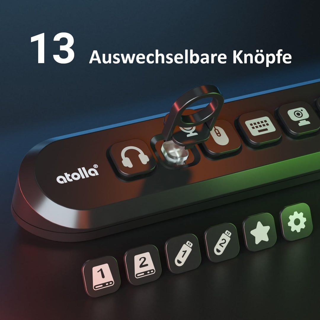 USB Hub Aktiv 3.0 mit Netzteil 36W, atolla Aktiver USB 3.0 Hub 5Gbps USB Verteiler und 1 Fast Charge