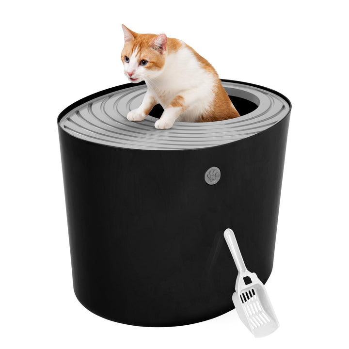 Iris Ohyama, Katzentoilette hop in / Katzenklo oben einstieg mit gerilltem Deckel, keine Verbreitung
