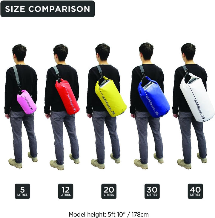 Overboard wasserdichte Trockenröhrentasche mit verstellbarem Schulterriemen zum Bootfahren, Kajak, A