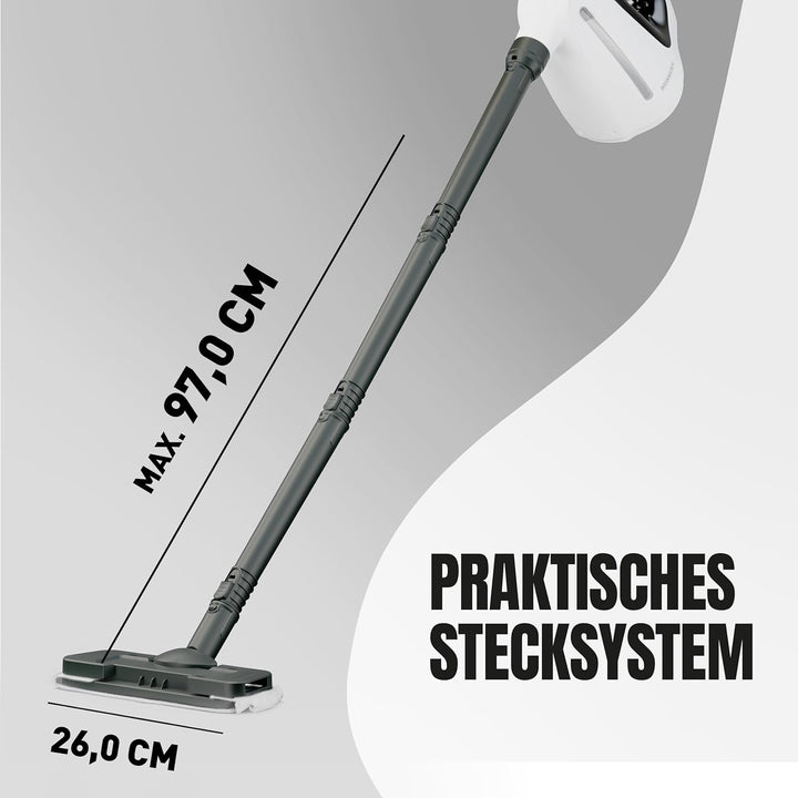 HEINRICHS Mopp-Set für Dampfreiniger, Handdampfreiniger für zuhause, Steam Cleaner, kurze Aufheizzei