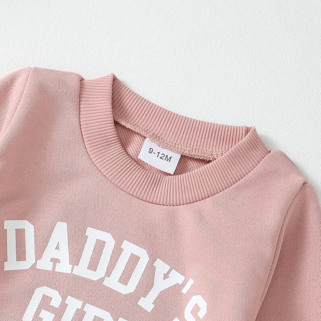 WYTbaby Baby Kleidung Mädchen Neugeborenes Outfits Langarm Pullover Sweatshirt Und Lange Hosen Daddy