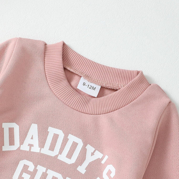 WYTbaby Baby Kleidung Mädchen Neugeborenes Outfits Langarm Pullover Sweatshirt Und Lange Hosen Daddy