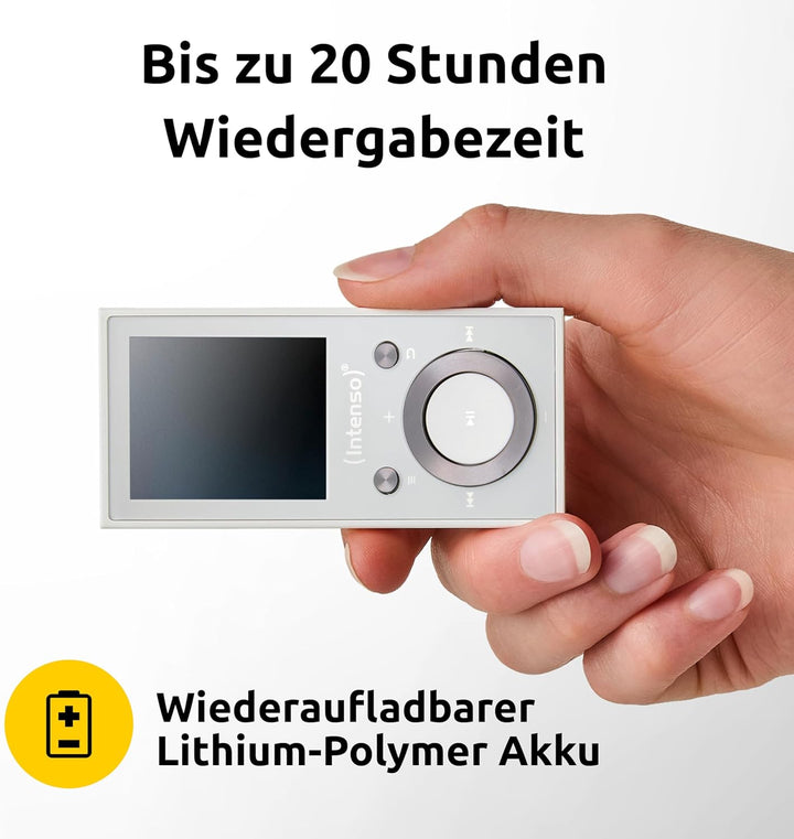 Intenso Video Scooter BT MP3 Player mit Bluetooth 5.0, 1,8 Zoll Farbdisplay, 64 GB microSD, USB-C, b