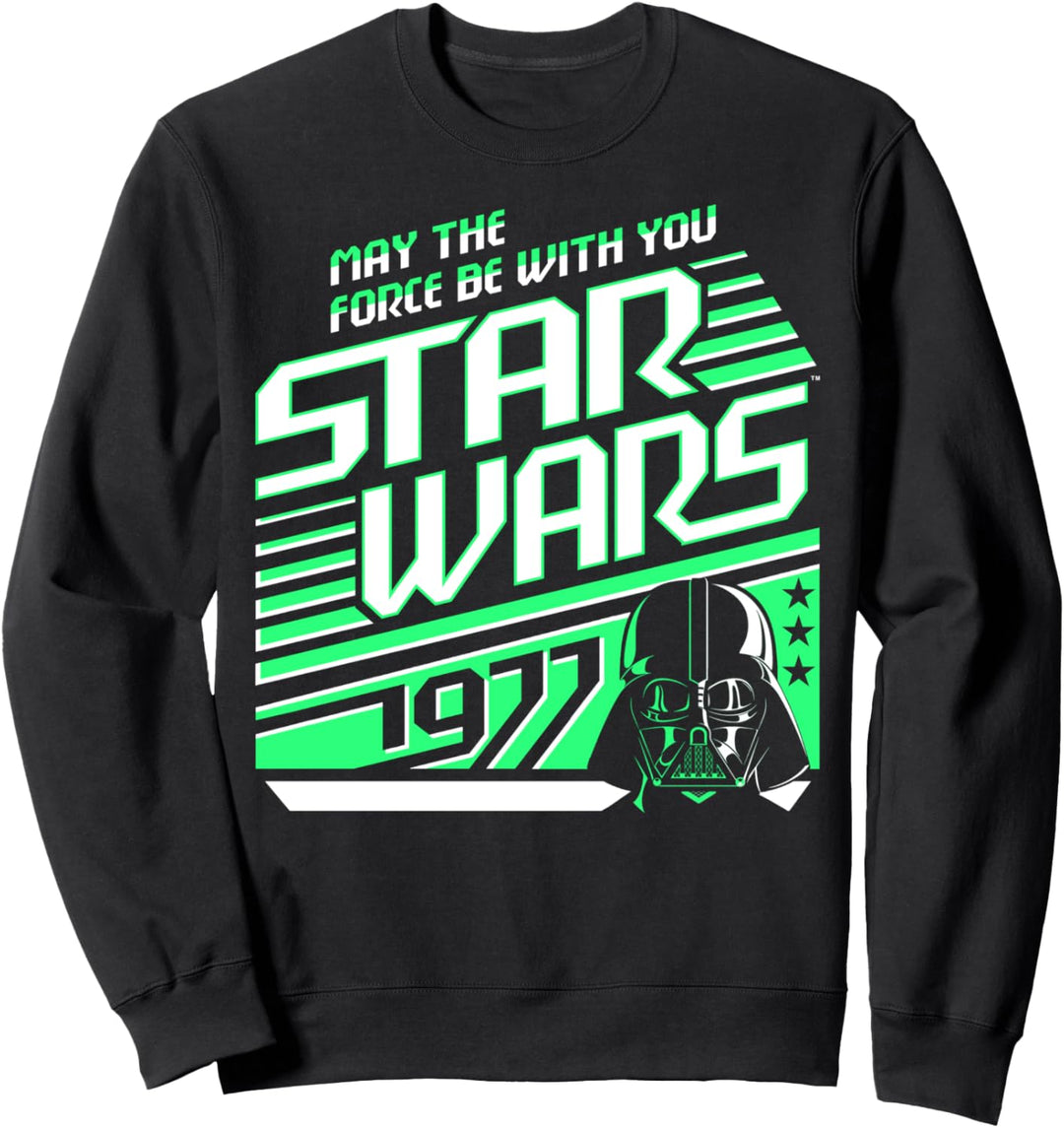 Star Wars Darth Vader Neon Retro Stripes Sweatshirt