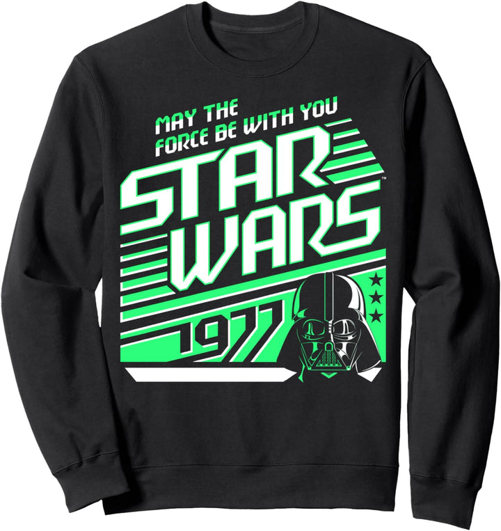 Star Wars Darth Vader Neon Retro Stripes Sweatshirt
