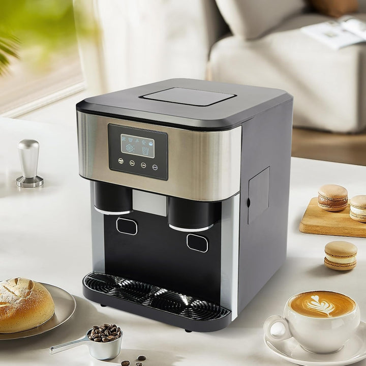 3-in-1 Eiszubereiter - Eiskubermaschine für Gehacktes Eis und Eiswürfel, 10-15 kg Eis pro Tag in 8-1