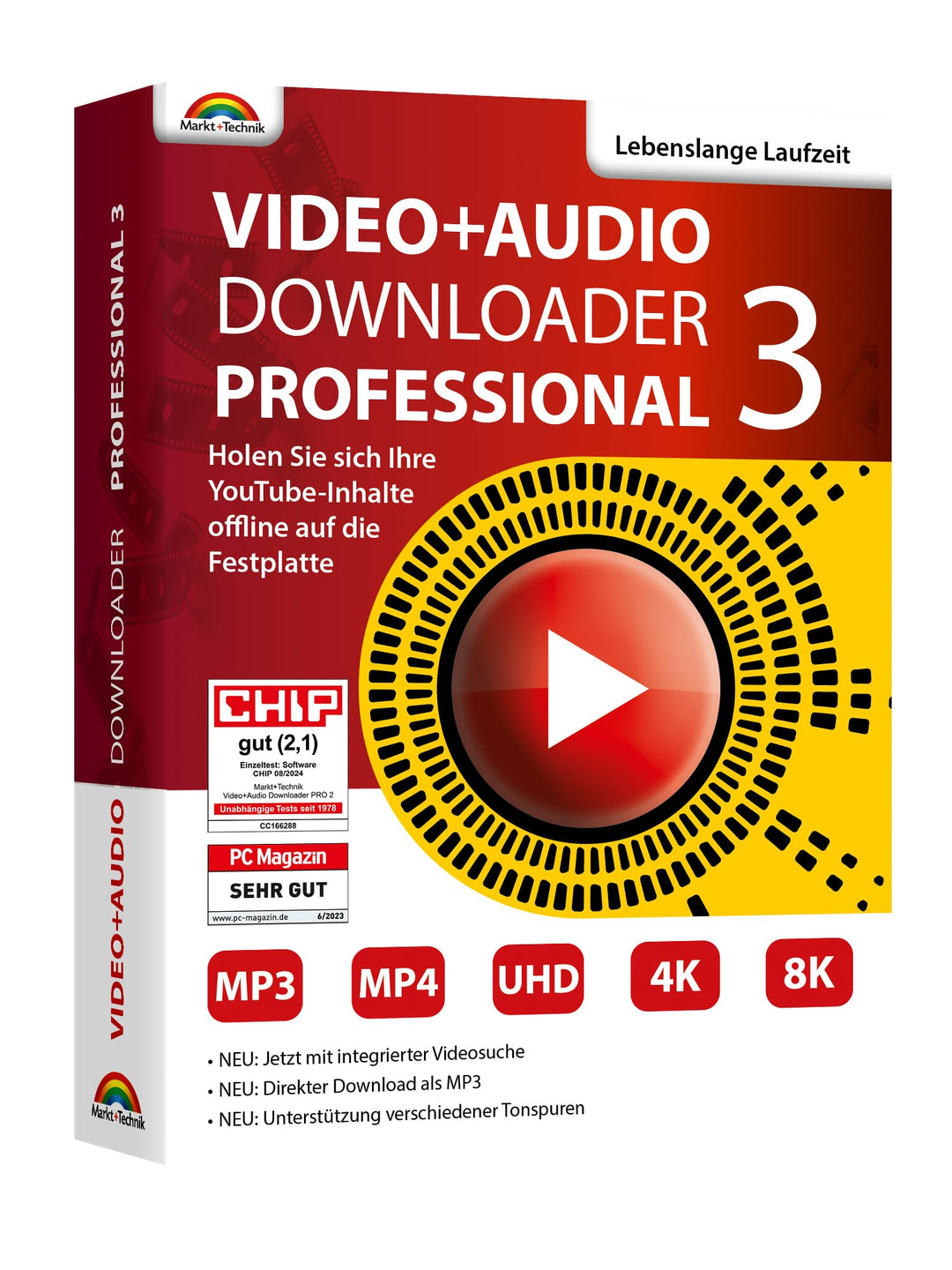 Video und Audio Downloader PRO 2 für YouTube, ARD, ZDF Mediatheken Filme und Musik direkt als MP3 od
