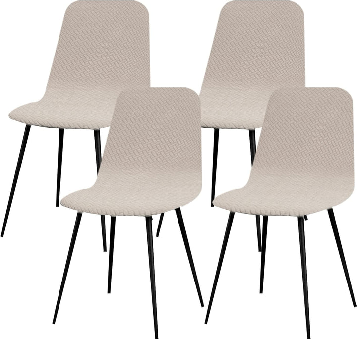 Lydevo Stuhlhussen 4er Esszimmer Strech Stuhlhussen für Esszimmerstühle Universal Waschbar Bezug Stu