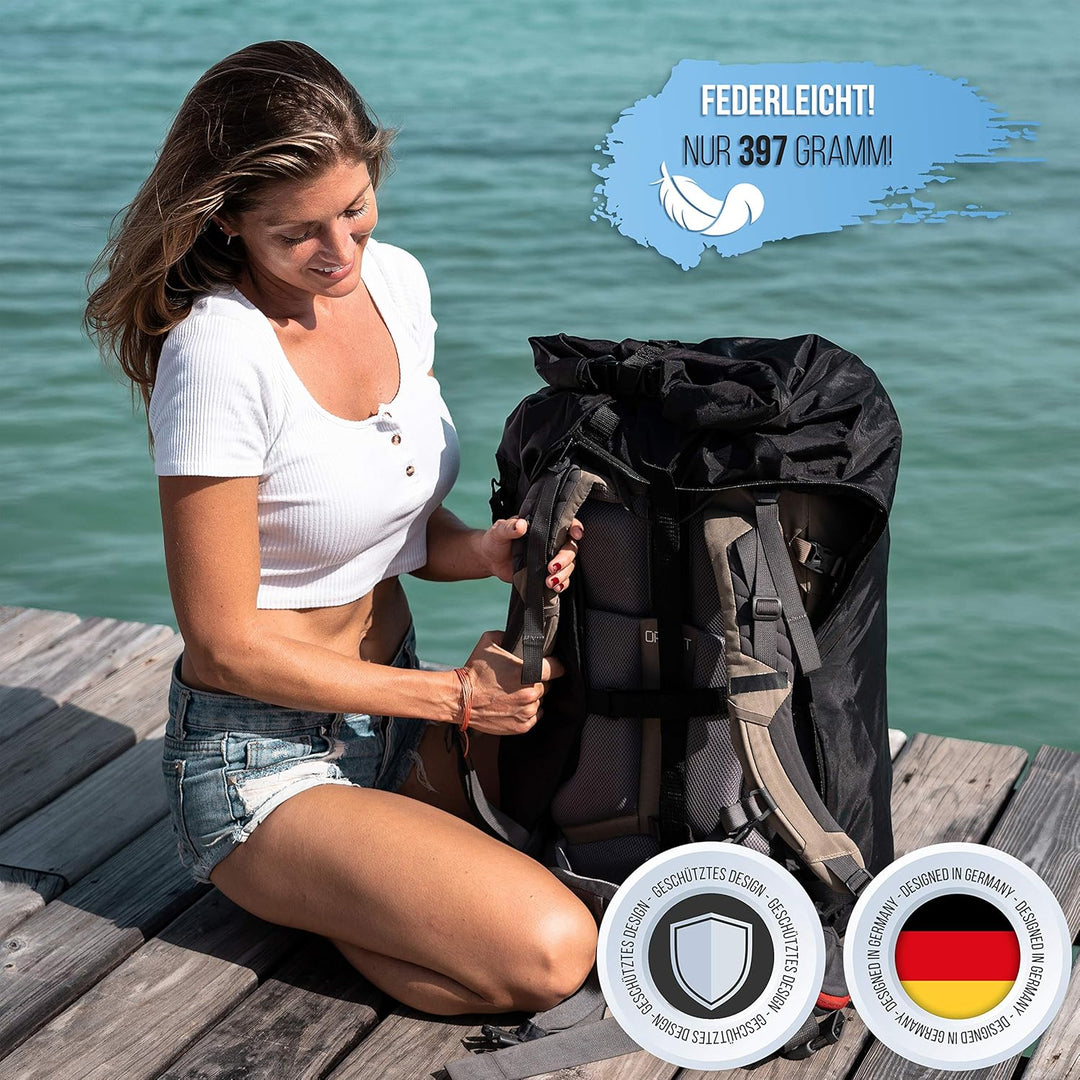 TWIVEE - 2 in 1 Rucksack Schutzhülle und Regenschutz - Flight Cover für Backpack - Flugzeug - Überzu